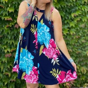 Keyhole swing dress